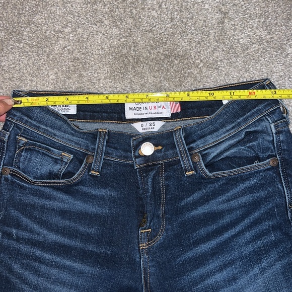 Lucky Brand low rise White Oak Cone Denim skinny jeans size 0/25 regular 💙 - Picture 5 of 16